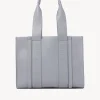 Sacs Cabas-Chloé Sac Cabas Woody Storm Blue