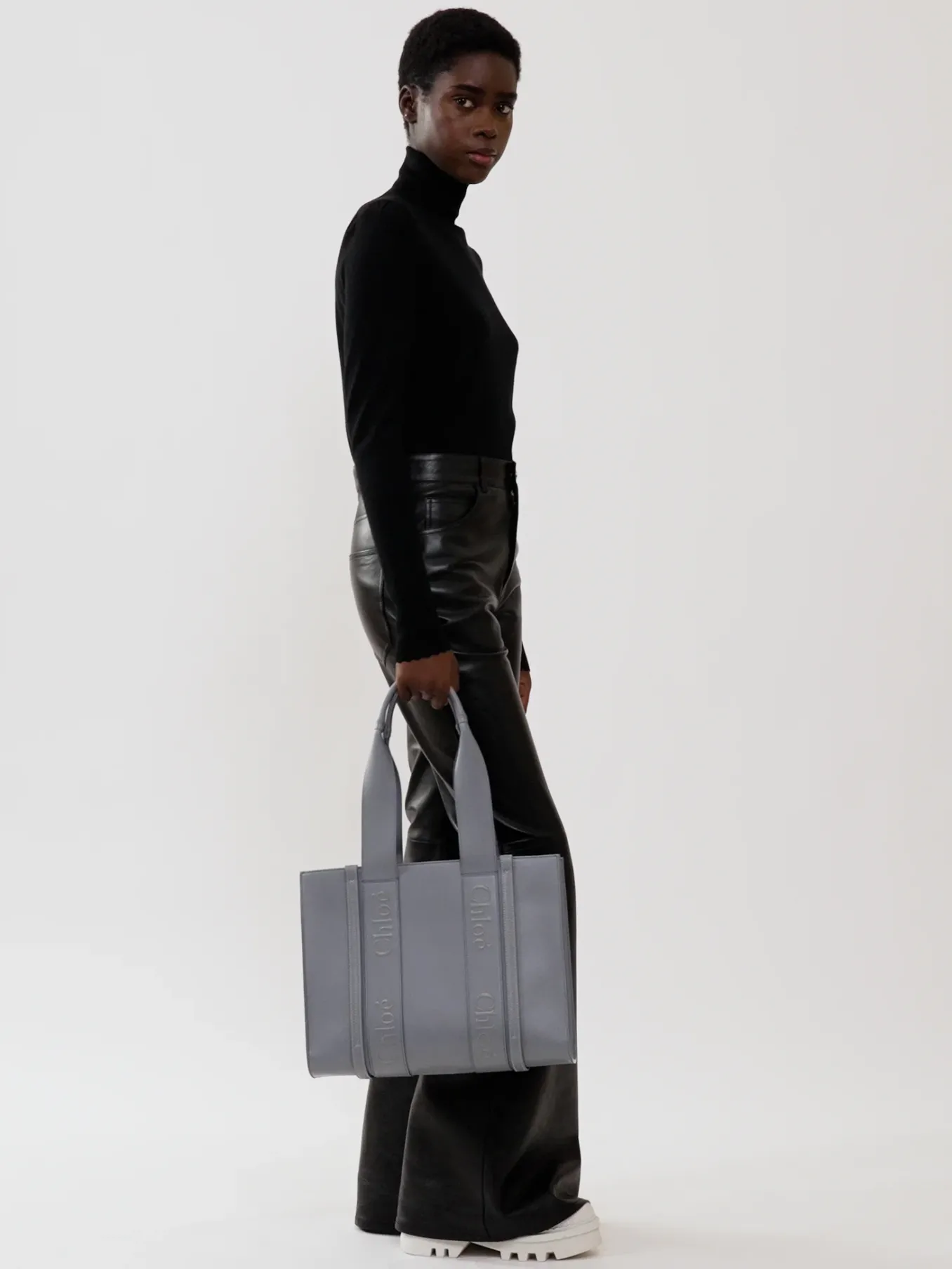 Sacs Cabas-Chloé Sac Cabas Woody Storm Blue