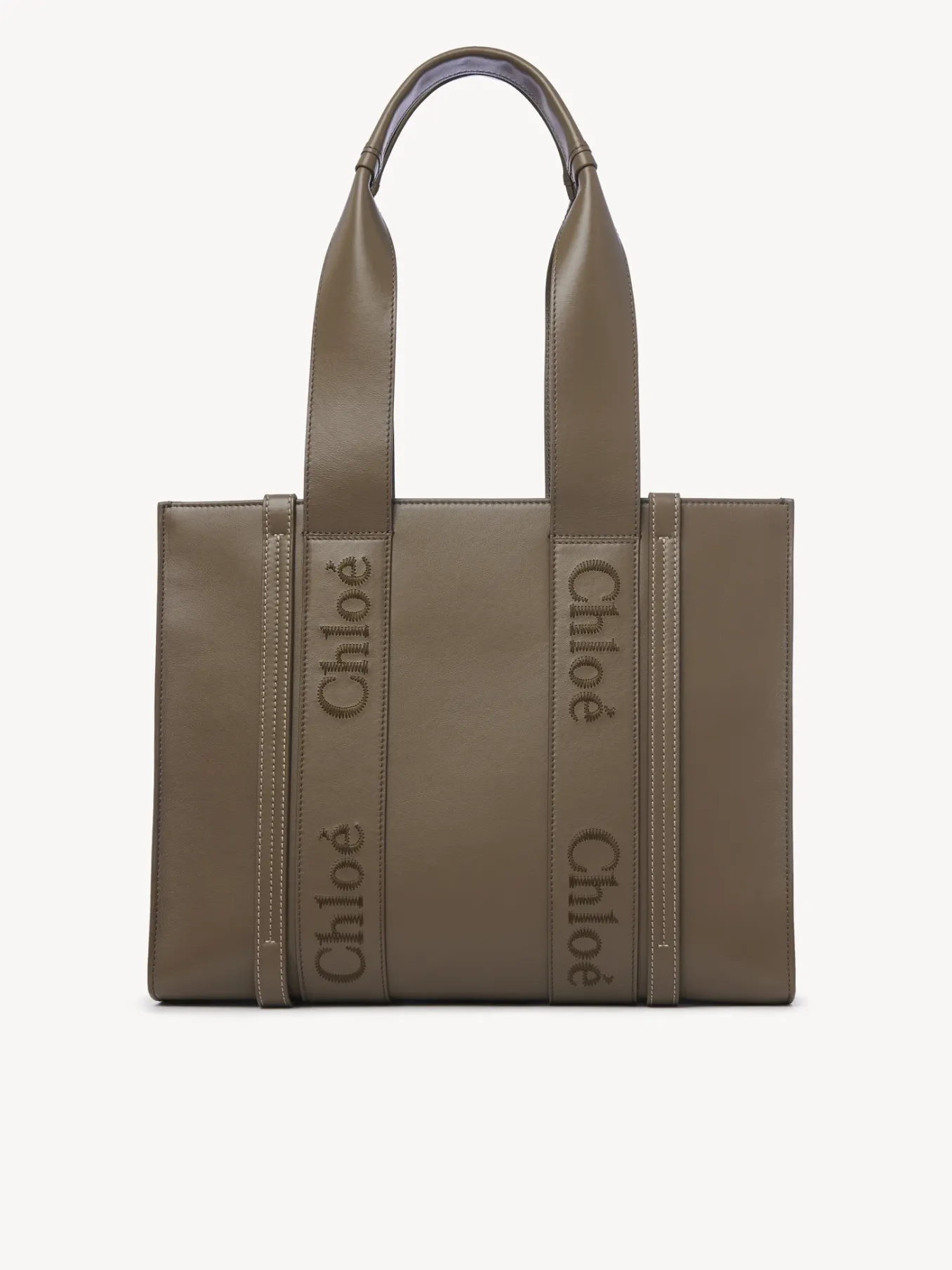 Sacs Cabas-Chloé Sac Cabas Woody Army Green