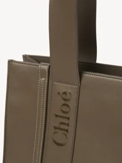 Sacs Cabas-Chloé Sac Cabas Woody Army Green