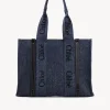 Sacs Cabas-Chloé Sac Cabas Woody Denim