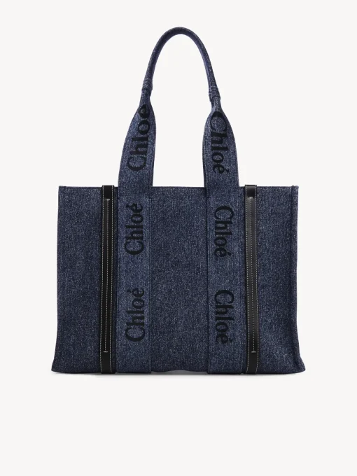 Sacs Cabas-Chloé Sac Cabas Woody Denim