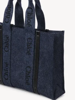 Sacs Cabas-Chloé Sac Cabas Woody Denim