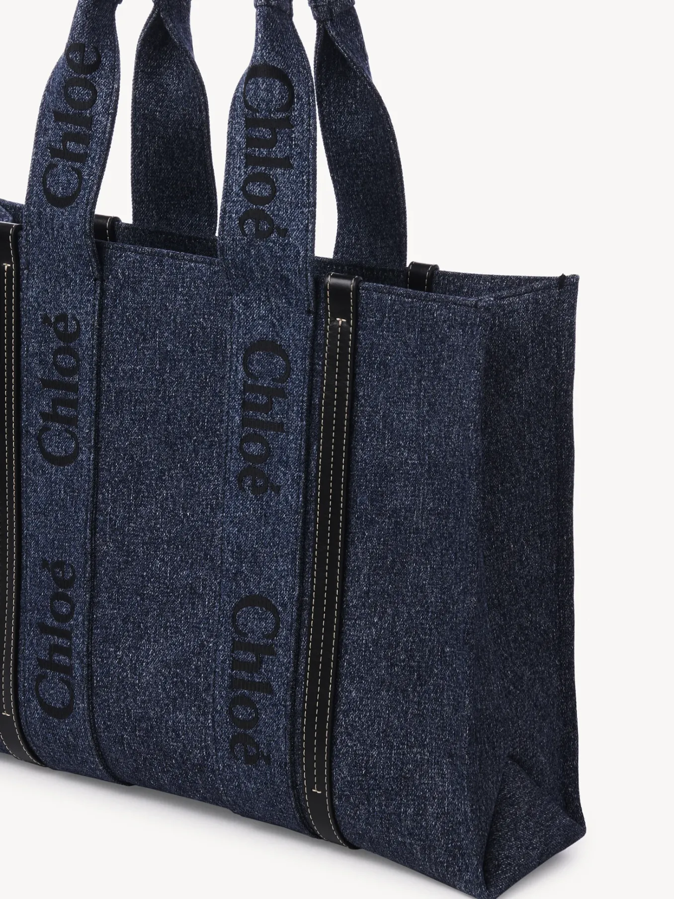 Sacs Cabas-Chloé Sac Cabas Woody Denim