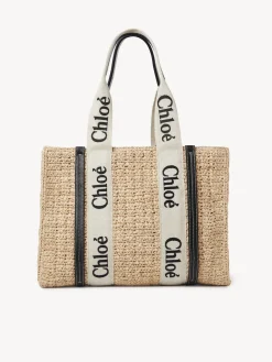 Sacs Cabas-Chloé Sac Cabas Woody Sand