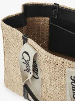Sacs Cabas-Chloé Sac Cabas Woody Sand