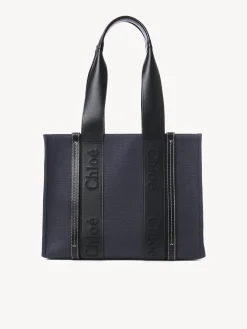 Sacs Cabas-Chloé Sac Cabas Woody Deep Denim