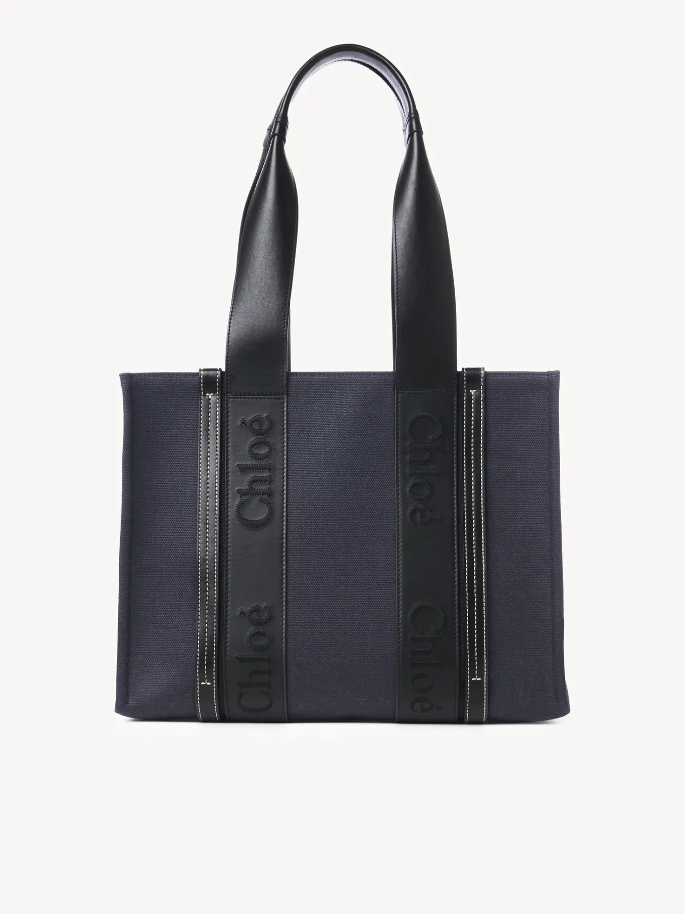 Sacs Cabas-Chloé Sac Cabas Woody Deep Denim