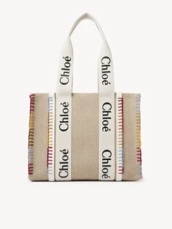 Sacs Cabas-Chloé Sac Cabas Woody Blanc
