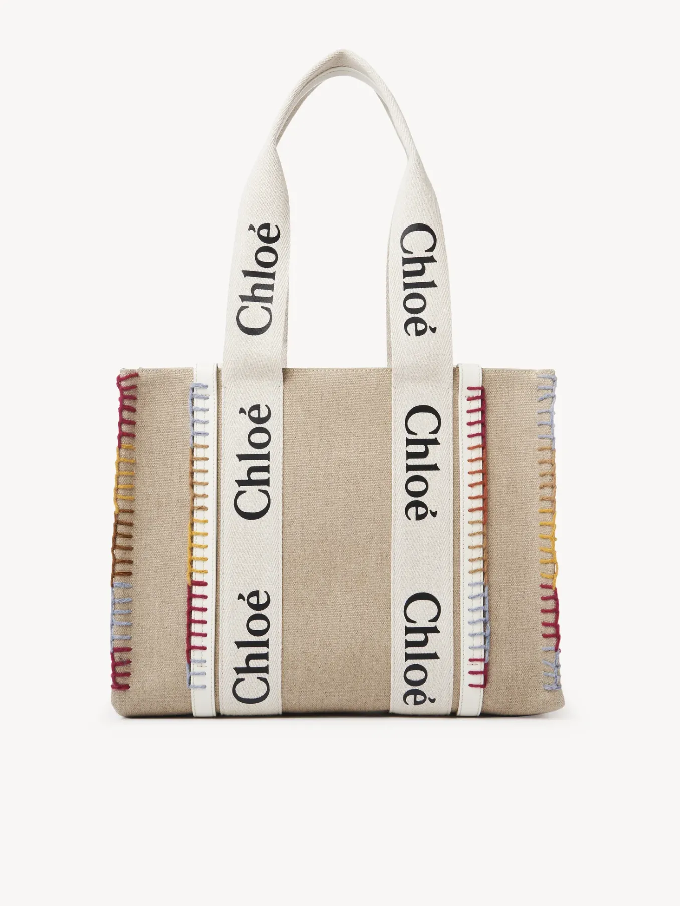 Sacs Cabas-Chloé Sac Cabas Woody Blanc