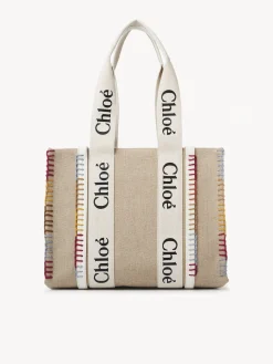 Sacs Cabas-Chloé Sac Cabas Woody Blanc