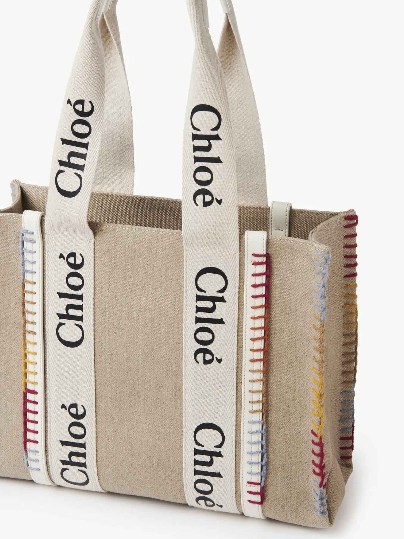 Sacs Cabas-Chloé Sac Cabas Woody Blanc