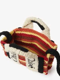 Sacs À Bandoulière-Chloé Sac Cabas Woody Nano A Bandoulière Multicolor Brown 1