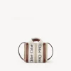 Sacs À Bandoulière-Chloé Sac Cabas Woody Nano A Bandoulière White - Brown 1