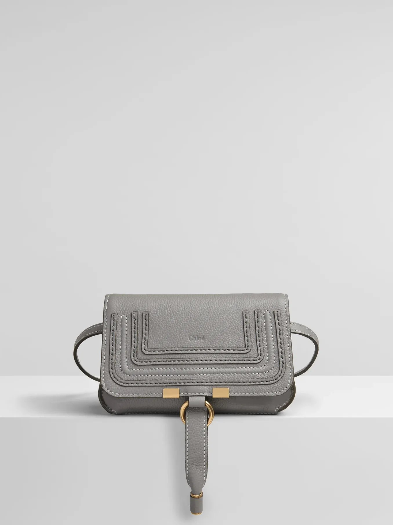 Mini Sacs-Chloé Sac Ceinture Marcie Cashmere Grey
