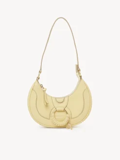 Sacs Porté Épaule-Chloé Sac Demi-Lune Hana Pure Yellow