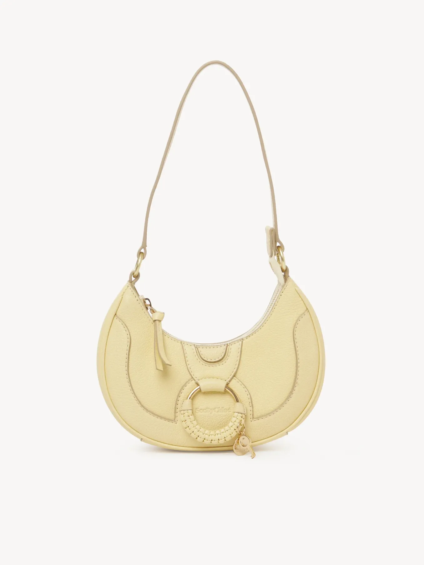 Sacs Porté Épaule-Chloé Sac Demi-Lune Hana Pure Yellow