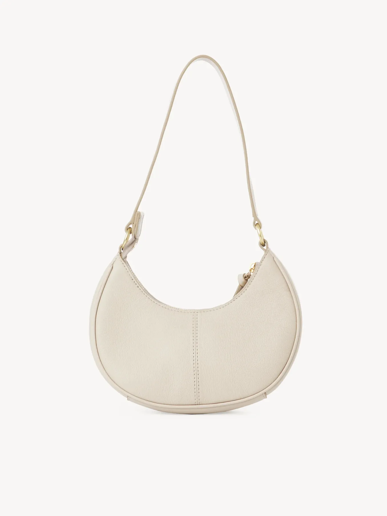 Sacs Porté Épaule-Chloé Sac Demi-Lune Hana Cement Beige