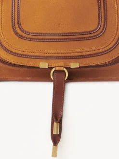 Sacs À Bandoulière-Chloé Sac Double Porte Marcie Henna Orange