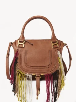 Sacs À Bandoulière-Chloé Sac Double Porte Marcie Tan