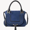 Sacs À Bandoulière-Chloé Sac Double Porte Marcie Deep Denim