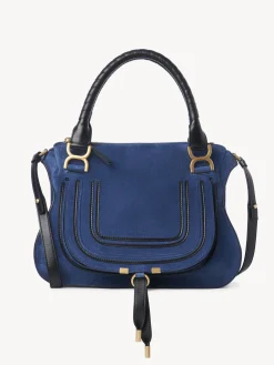 Sacs À Bandoulière-Chloé Sac Double Porte Marcie Deep Denim