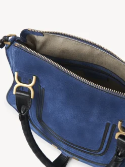 Sacs À Bandoulière-Chloé Sac Double Porte Marcie Deep Denim