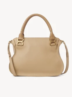 Sacs À Bandoulière-Chloé Sac Double Porte Marcie Milky Brown