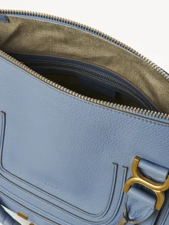 Sacs À Bandoulière-Chloé Sac Double Porte Marcie Shady Cobalt