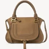 Sacs À Bandoulière-Chloé Sac Double Porte Marcie Pottery Brown
