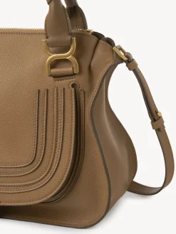 Sacs À Bandoulière-Chloé Sac Double Porte Marcie Pottery Brown