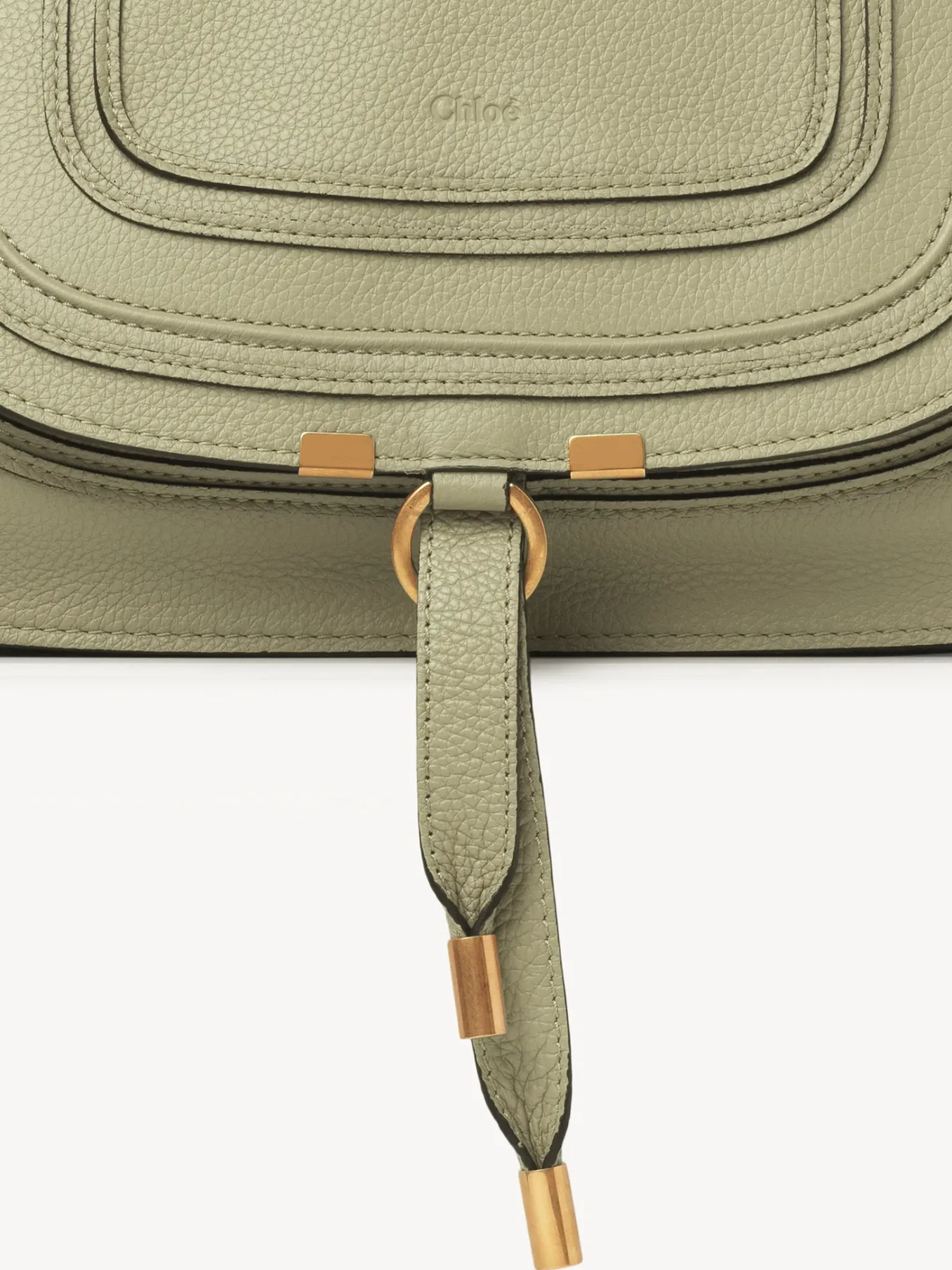 Sacs À Bandoulière-Chloé Sac Double Porte Marcie Faded Green