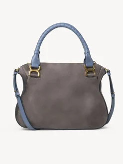 Sacs À Bandoulière-Chloé Sac Double Porte Marcie Cashmere Grey