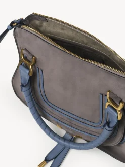 Sacs À Bandoulière-Chloé Sac Double Porte Marcie Cashmere Grey