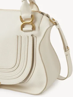 Sacs À Bandoulière-Chloé Sac Double Porte Marcie Misty Ivory