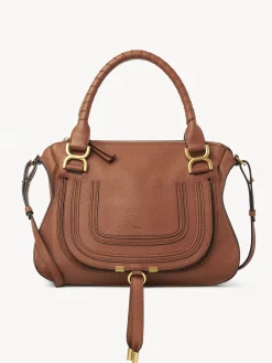 Sacs À Bandoulière-Chloé Sac Double Porte Marcie Tan