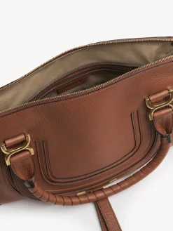 Sacs À Bandoulière-Chloé Sac Double Porte Marcie Tan