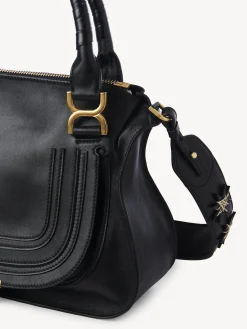 Sacs À Bandoulière-Chloé Sac Double Porte Marcie Noir