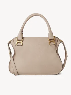 Sacs À Bandoulière-Chloé Sac Double Porte Marcie Nomad Beige