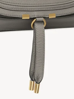 Sacs À Bandoulière-Chloé Sac Double Porte Marcie Cashmere Grey