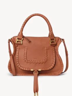 Sacs À Bandoulière-Chloé Sac Double Porte Marcie Henna Orange