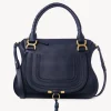 Sacs À Bandoulière-Chloé Sac Double Porte Marcie Iconic Navy