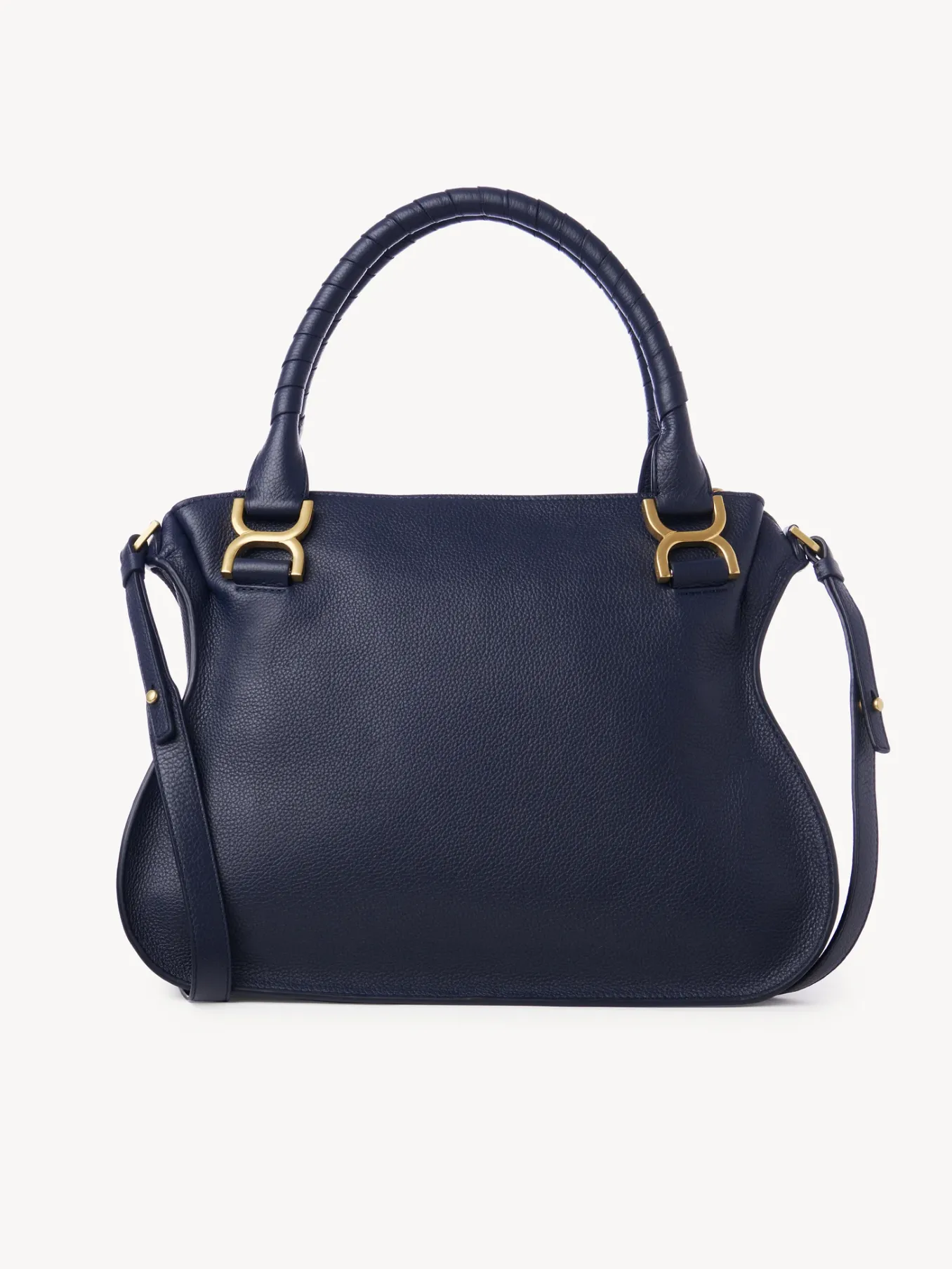 Sacs À Bandoulière-Chloé Sac Double Porte Marcie Iconic Navy