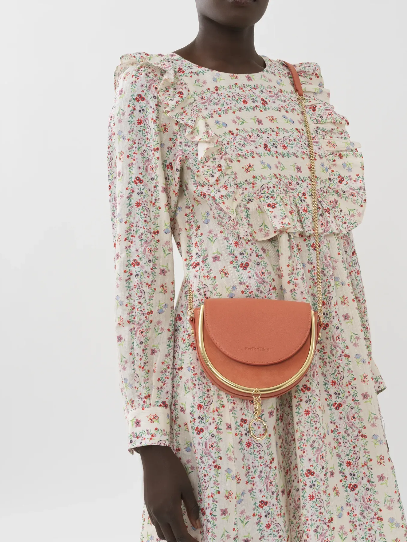 Sacs Porté Épaule-Chloé Sac Du Soir Mara Tan Apricot