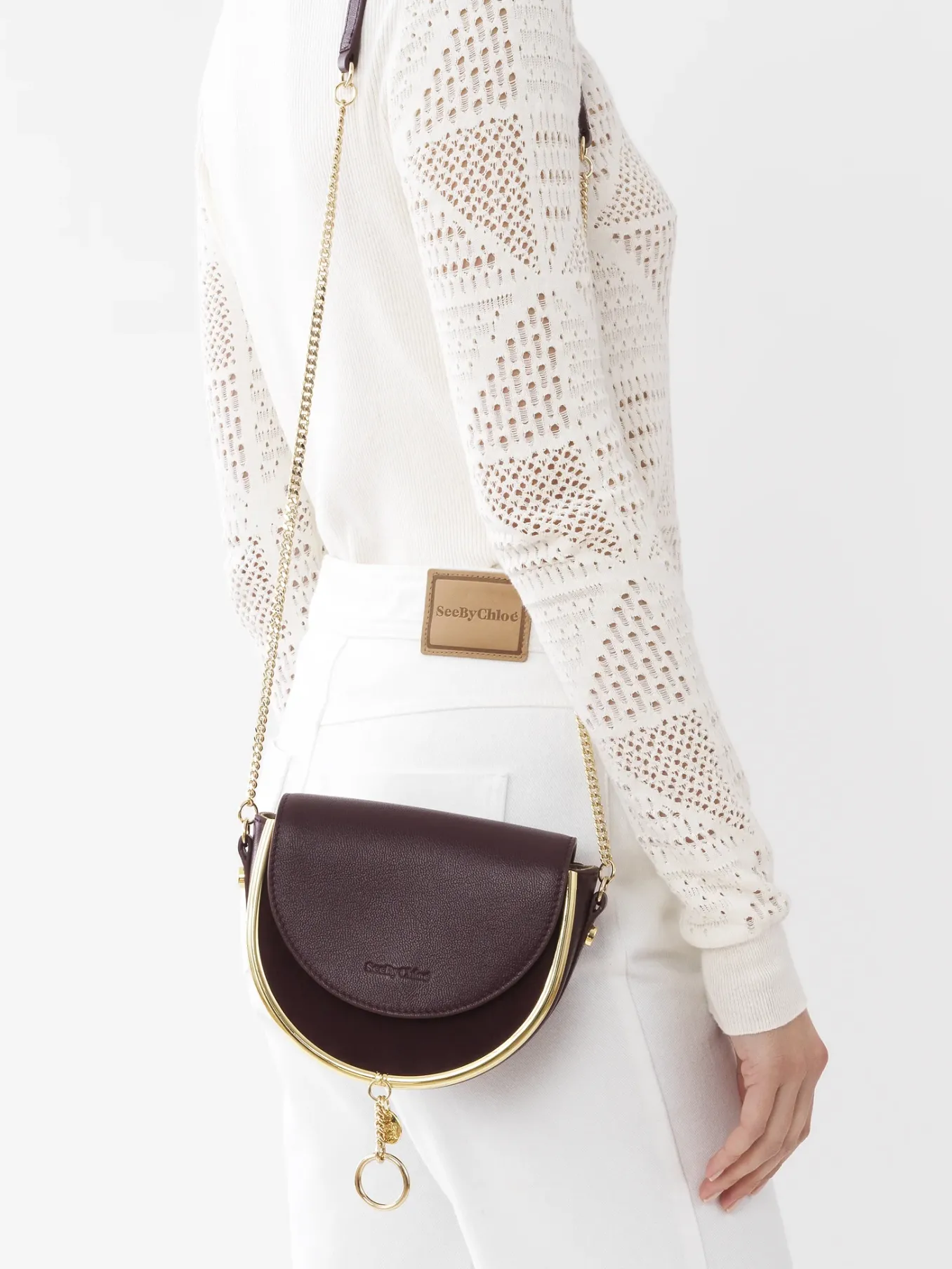Sacs À Bandoulière-Chloé Sac Du Soir Mara Full Violine