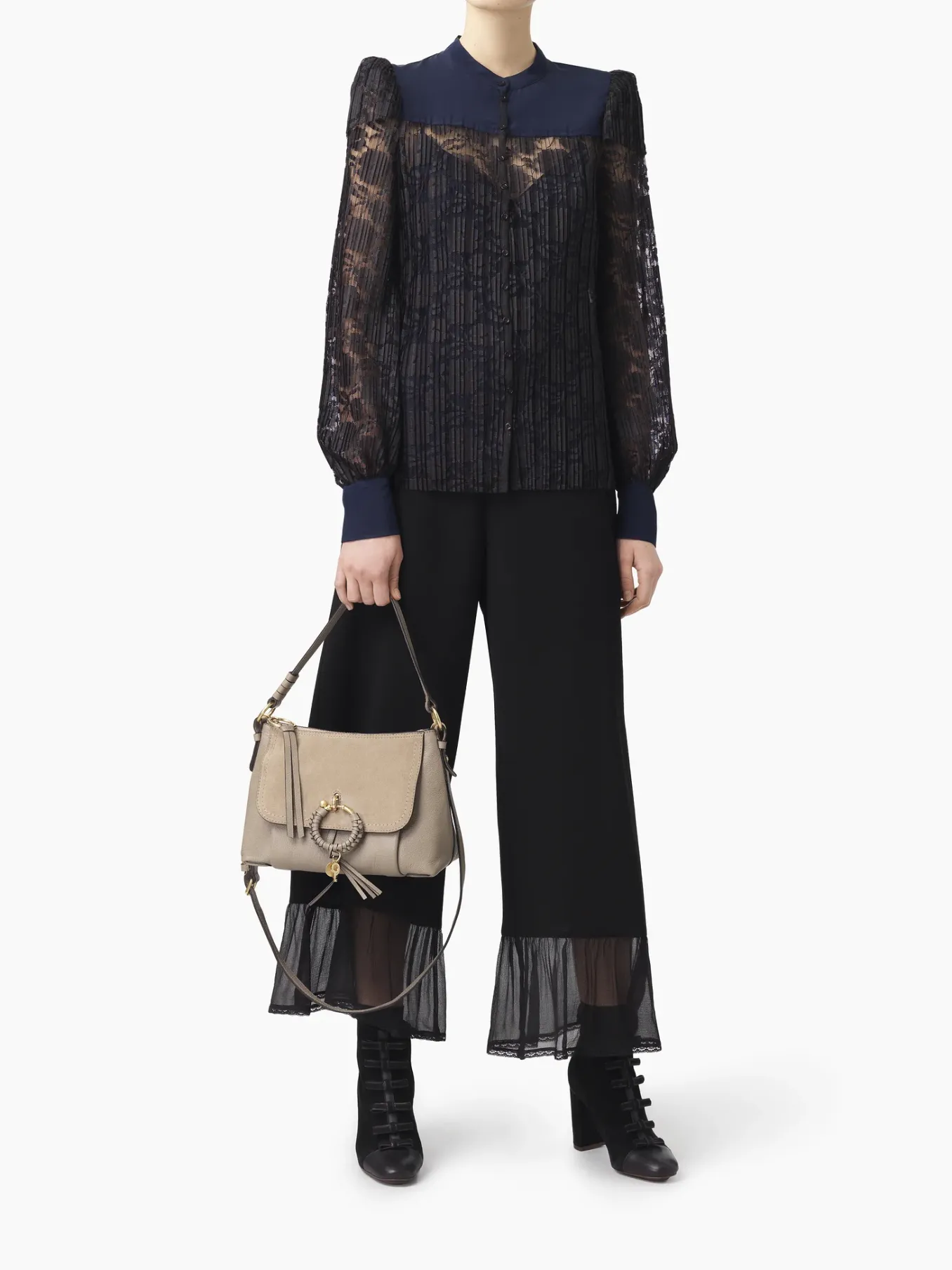Sacs Porté Épaule-Chloé Sac Porte Épaule Joan Motty Grey