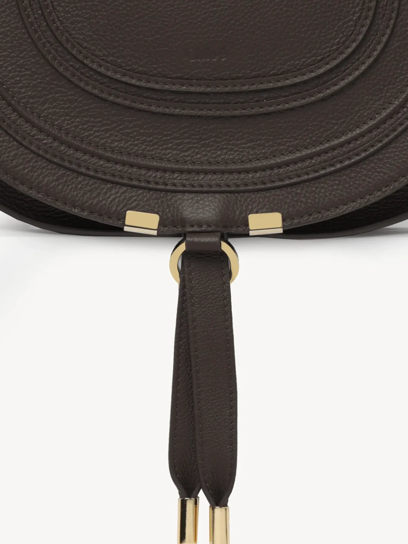 Sacs À Bandoulière-Chloé Sac Porte Épaule Marcie Bold Brown