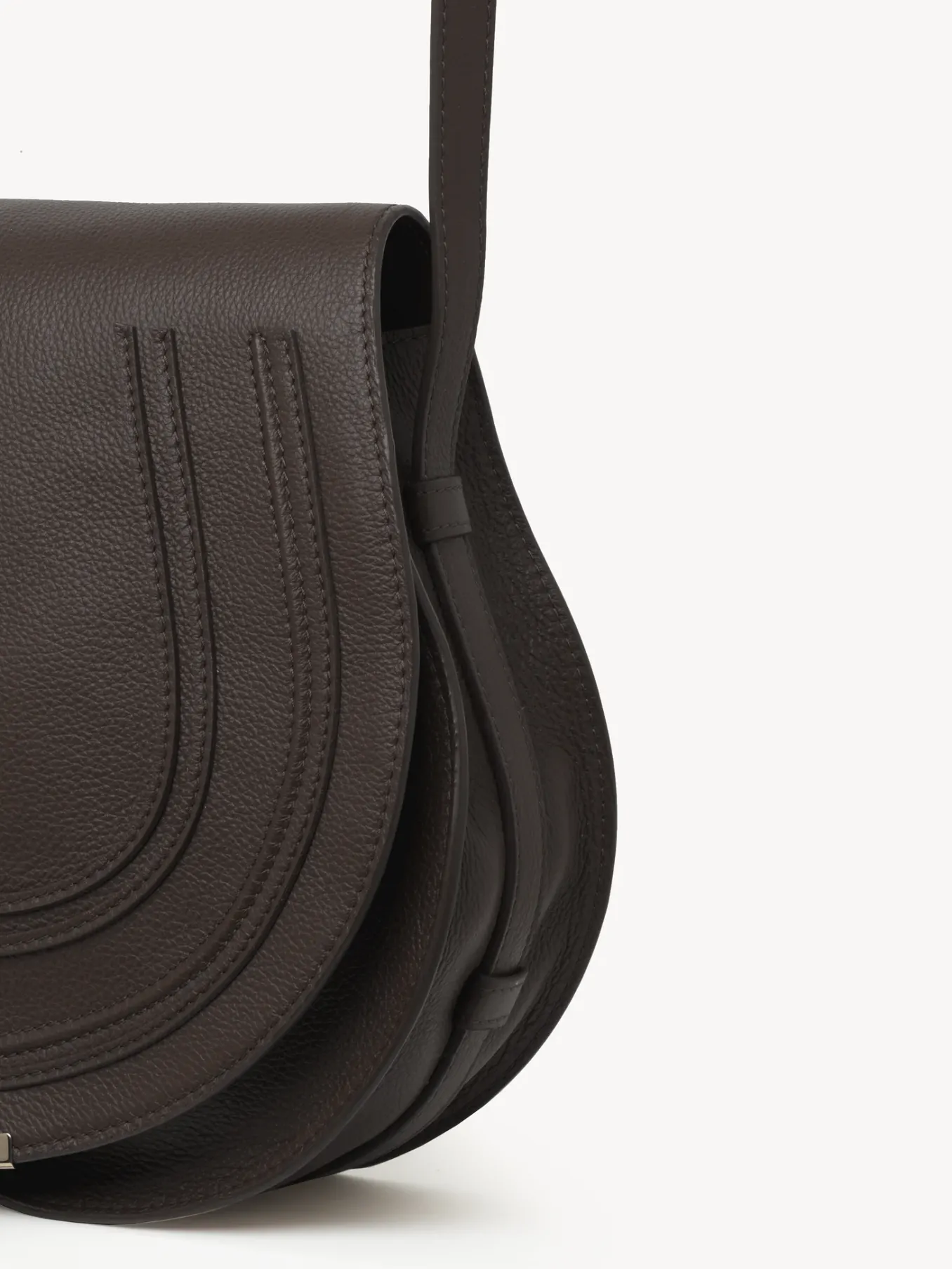 Sacs À Bandoulière-Chloé Sac Porte Épaule Marcie Bold Brown