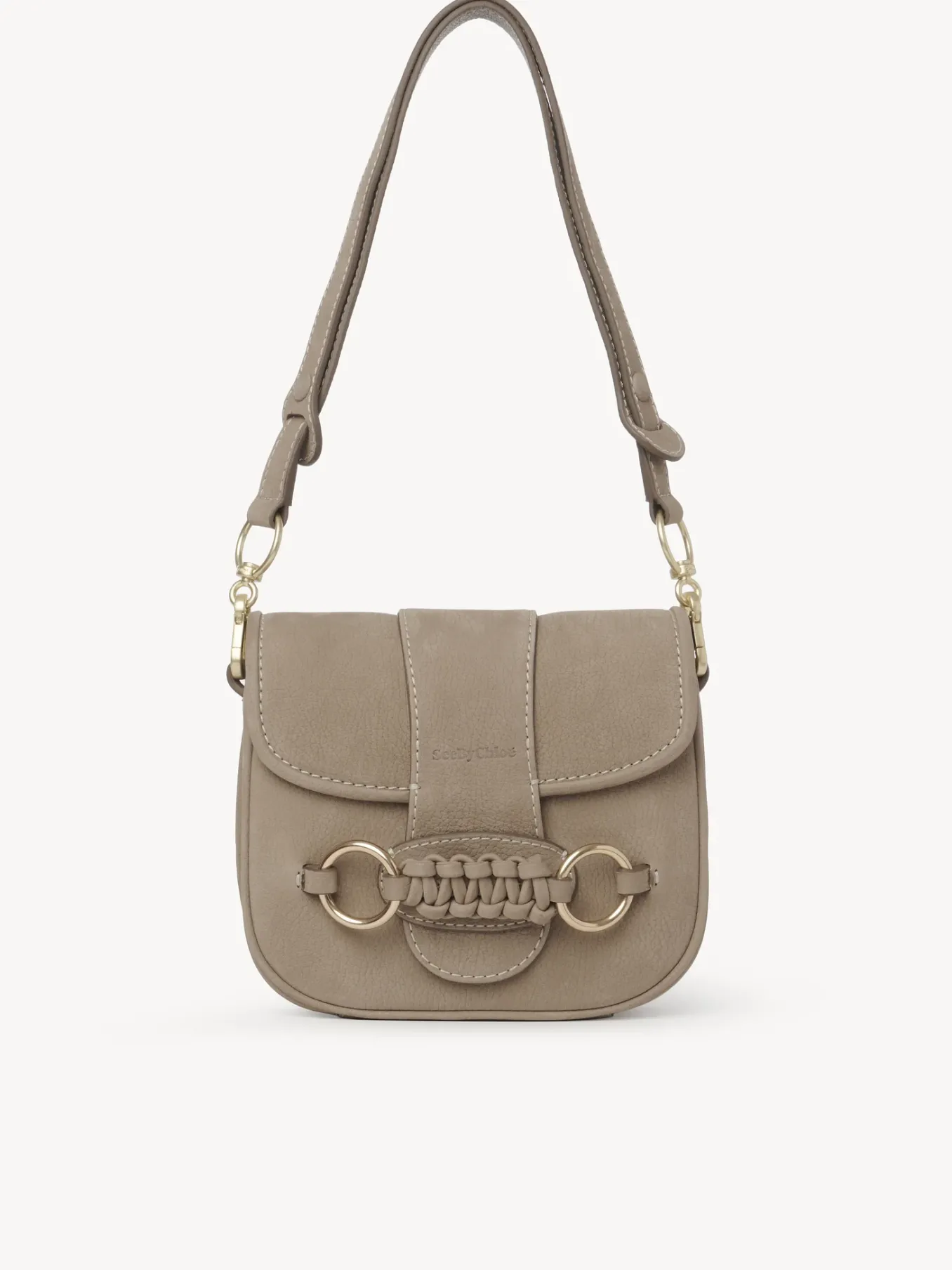 Sacs Porté Épaule-Chloé Sac Porte Épaule Saddie Motty Grey