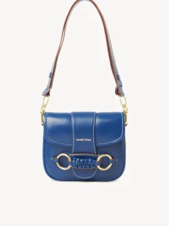 Sacs Porté Épaule-Chloé Sac Porte Épaule Saddie Eternity Blue